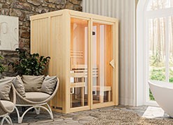 Sauna mit Glasfront