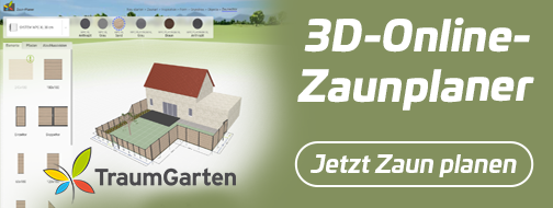 3D-Online-Zaunplaner für TraumGarten Zaunsysteme