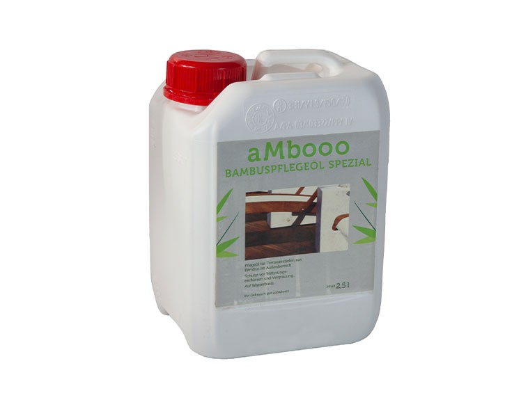 aMbooo Bambus-Pflegeöl - Bernstein - 2,5 l