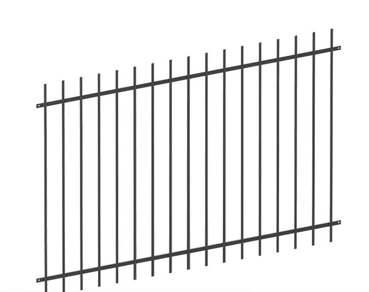 Deutsche Zauntechnik Schmuckzaun Residenz select BASEL+ - Metallzaun / Zaun für Hanglage - anthrazit - 191 x 86,5 cm