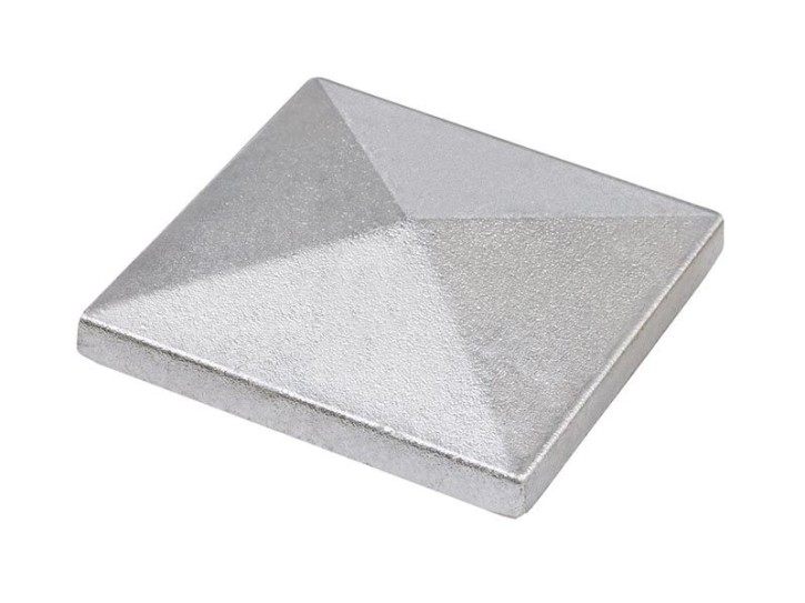 Deutsche Zauntechnik Pfostenkappe ALU - für Torpfosten 80x80mm - silber