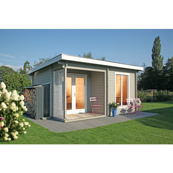 Wolff Finnhaus 44mm Gartenhaus Corodoba Modern Mit Flachdach