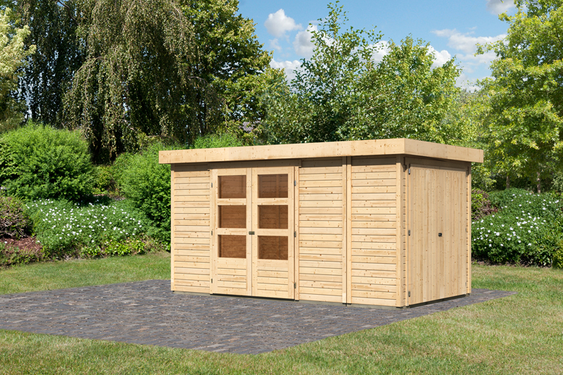 Woodfeeling Karibu Holz Gartenhaus Retola 5 inkl