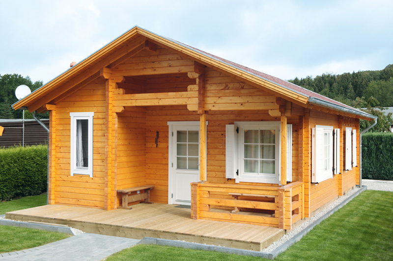 Wolff Finnhaus Ferienhaus Aus Holz 70mm Blockbohle Spessart 92 D Mit Schlafboden