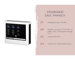 Karibu Gartensauna Hytti 0 + 9kW Saunaofen + externe Steuerung - 38mm Saunahaus - Pultdach - Energiespartür - natur