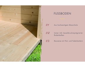 Karibu Gartensauna Miramar + Vorraum + 9kW Saunaofen + externe Steuerung - 73mm Saunahaus - Flachdach - natur