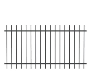 Deutsche Zauntechnik Schmuckzaun Residenz select BASEL+ - Metallzaun / Zaun für Hanglage - anthrazit - 191 x 86,5 cm