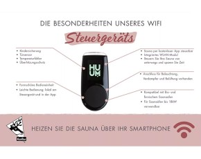 Karibu 9kW Bio-Kombiofen + Steuerung UKU WIFI + 18kg Diabas-Steinen