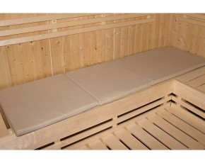 KARIBU FREUNDE DEAL Fasssauna Gardenfriends Quadro + 9kW Saunaofen + Steuerung Classic - 38mm Fassauna - Tonnendach - natur