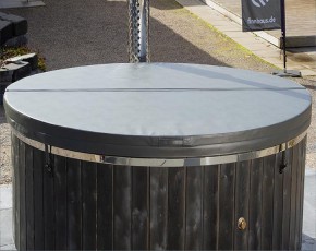 Finnhaus Wolff Hot Tub Barend 2020 + LED-Beleuchtung - Pinie/Cremeweiß