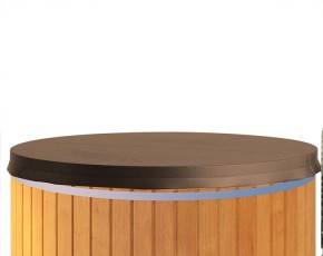 Finnhaus Wolff Hot Tub Bodil 2323 + LED-Beleuchtung + Wassermassagesystem 8 - Pinie/Cremeweiß