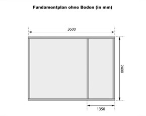 Karibu Holz-Gartenhaus Tintrup - 28mm Elementhaus - 2-Raum-Gartenhaus - Flachdach - terragrau